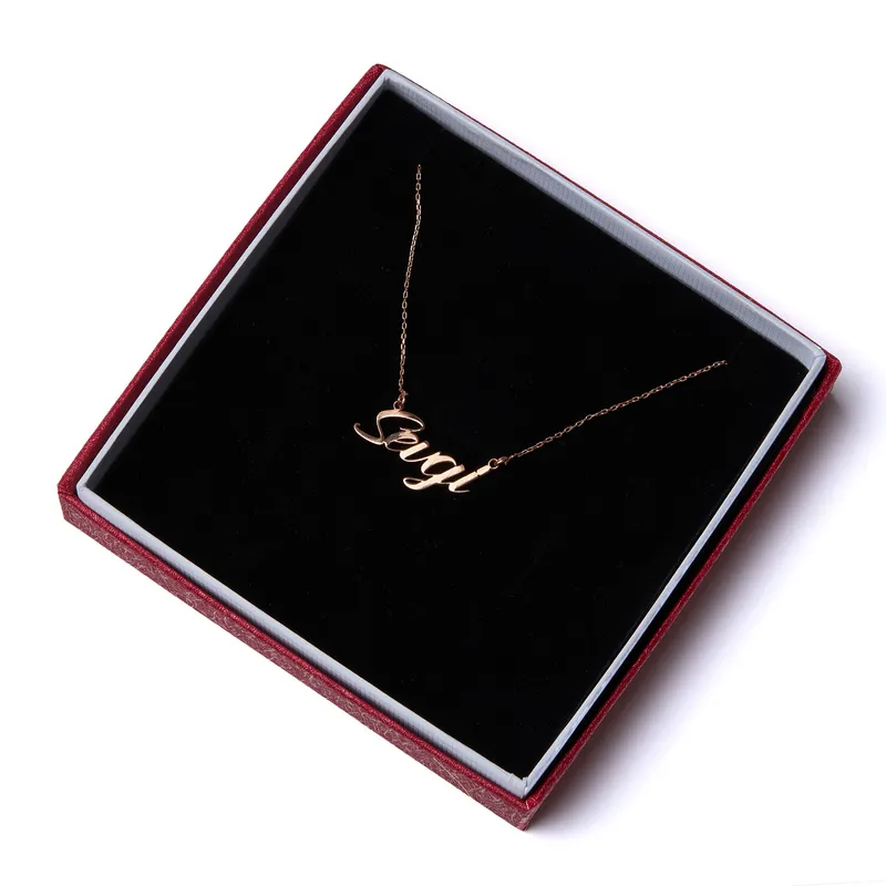 Personalised Silver Name Necklace in Handwriting Style