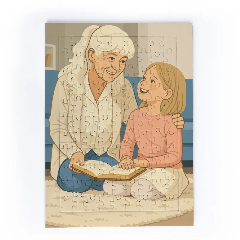 Custom Illustrated 99 Piece Photo Jigsaw Puzzle