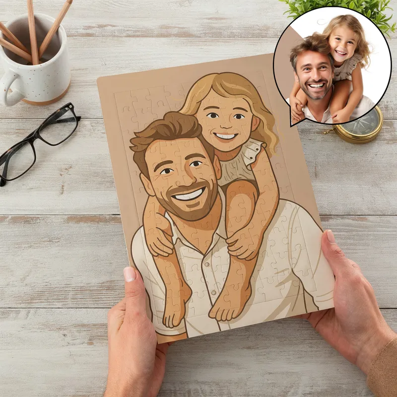 Custom Illustrated 99 Piece Photo Jigsaw Puzzle