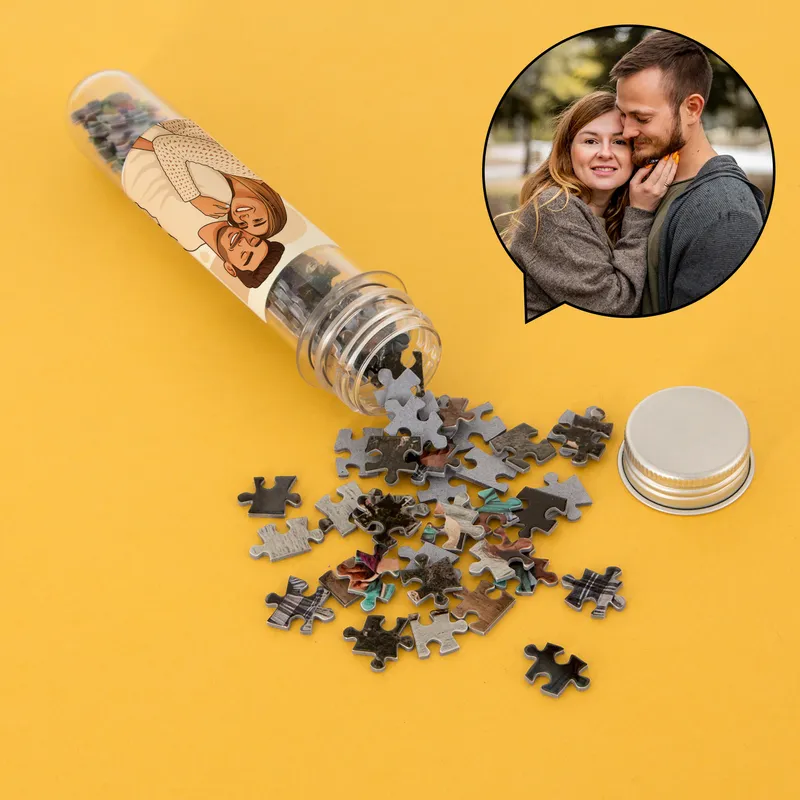 Custom Illustrated Photo Puzzle Gift