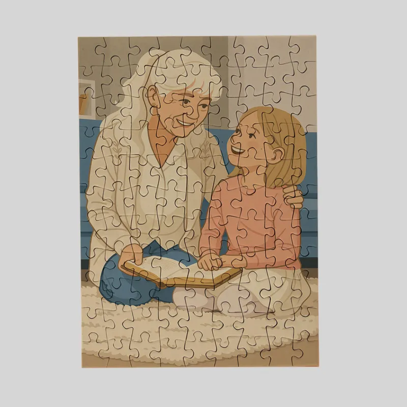 Custom Illustrated Photo Puzzle Gift