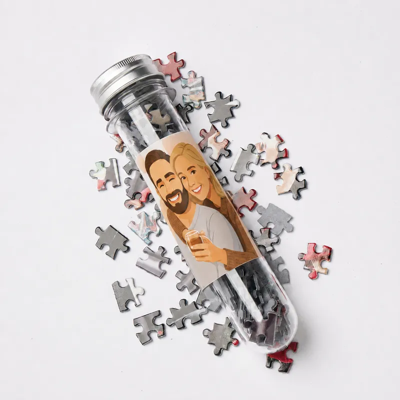 Custom Illustrated Photo Puzzle Gift