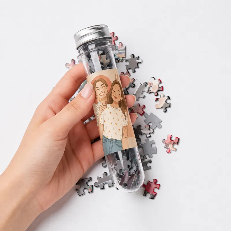 Custom Illustrated Photo Puzzle Gift