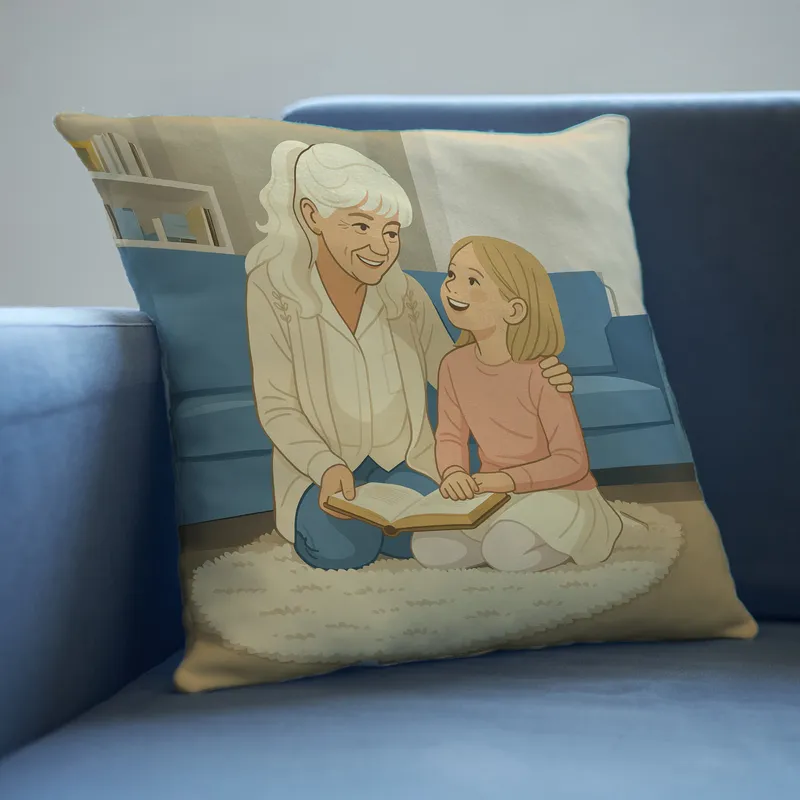 Custom Illustration Photo Pillow Gift