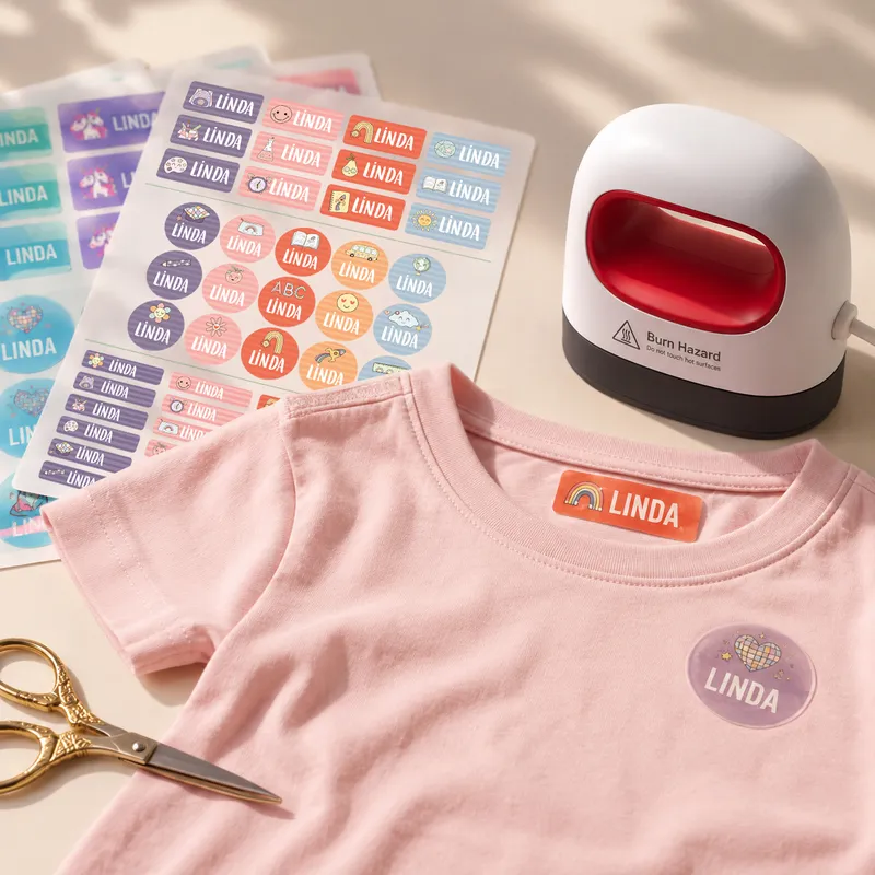 Custom Iron-On Clothing Labels for Kids and School
