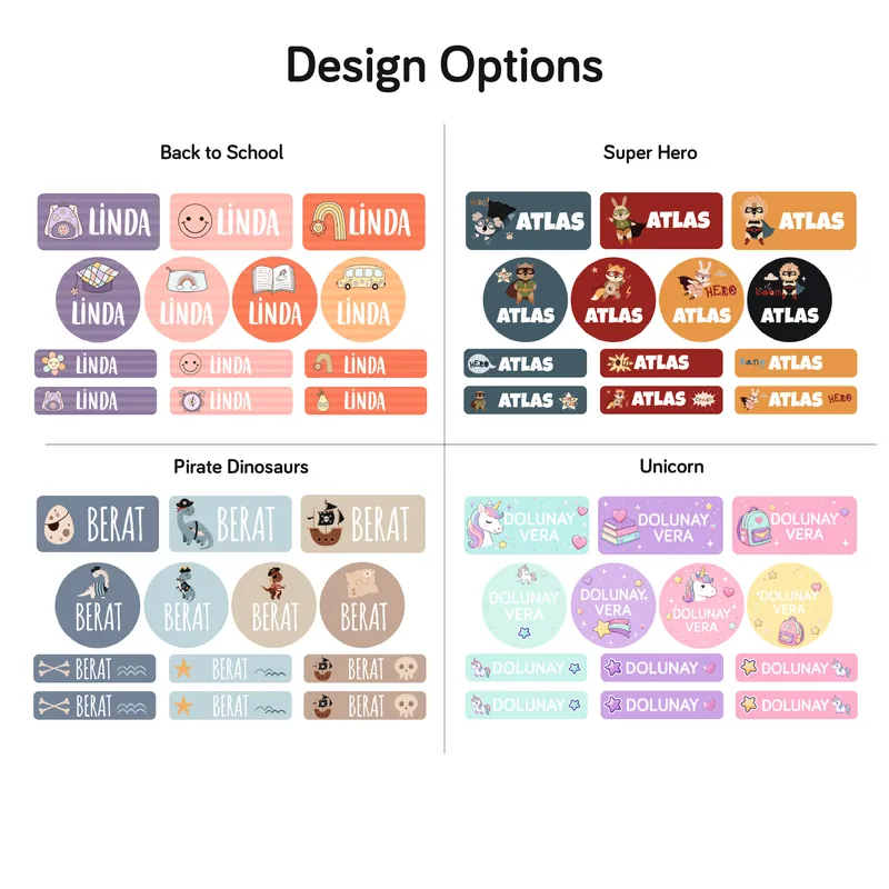 Custom Iron-On Clothing Labels for Kids and School