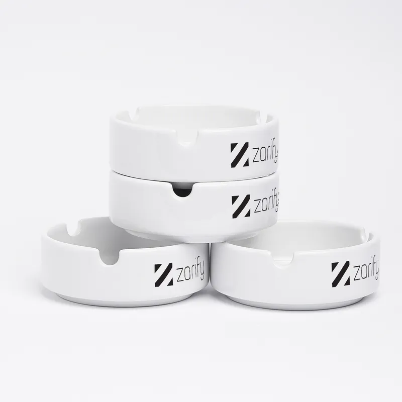 Personalised Ceramic Ashtray Set with Custom Logo