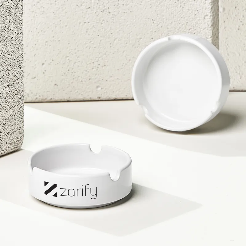 Personalised Ceramic Ashtray Set with Custom Logo