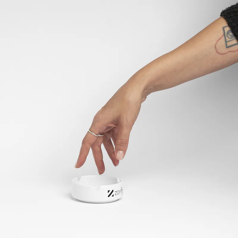Personalised Ceramic Ashtray Set with Custom Logo