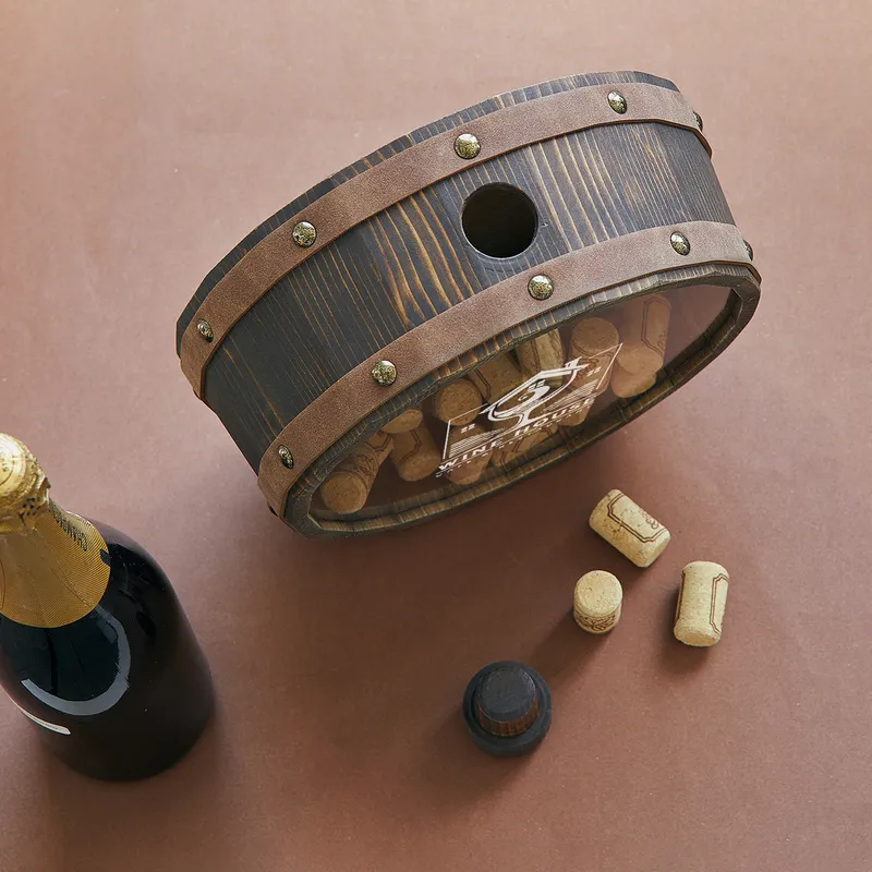 Custom Logo Wine Stopper Display Box for Restaurants and Cafes