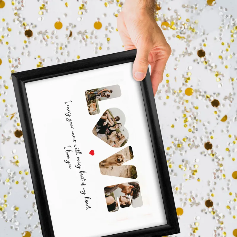 Custom Love Photo Wall Frame Perfect for Romantic Gifts
