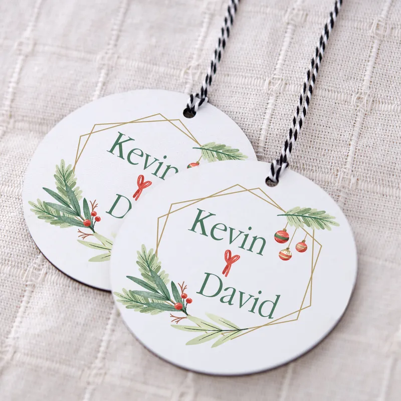 Custom MDF Pine Tree Ornament