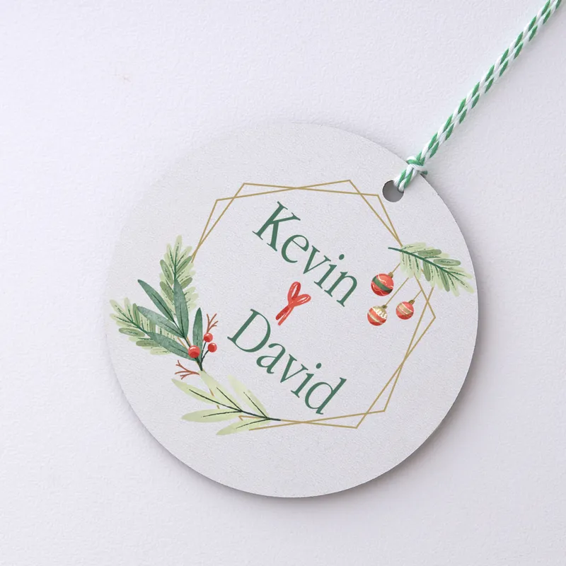 Custom MDF Pine Tree Ornament