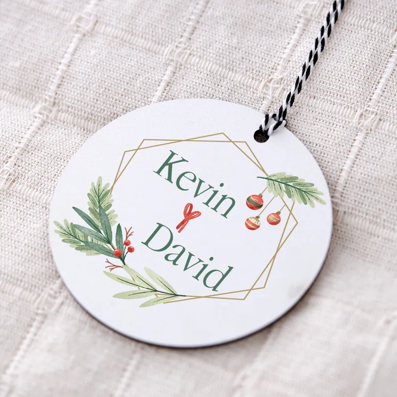 Custom MDF Pine Tree Ornament