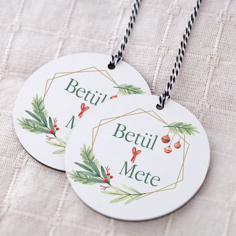 Custom MDF Pine Tree Ornament