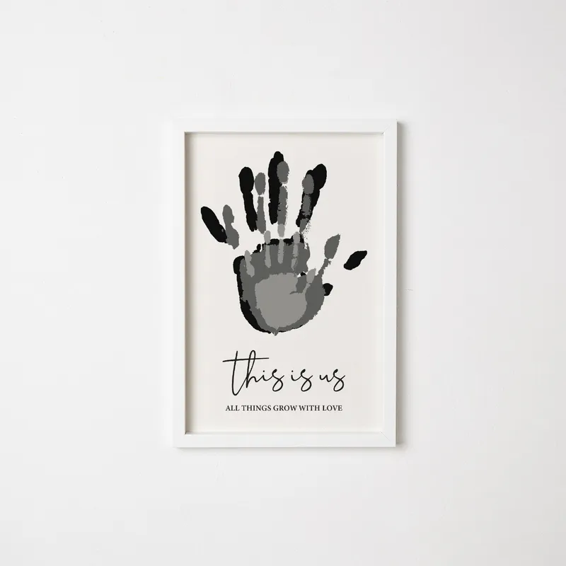 Custom Mom Handprint Keepsake Frame 8x12