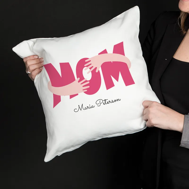 Custom Mom Hug Pillow with Personalized Name