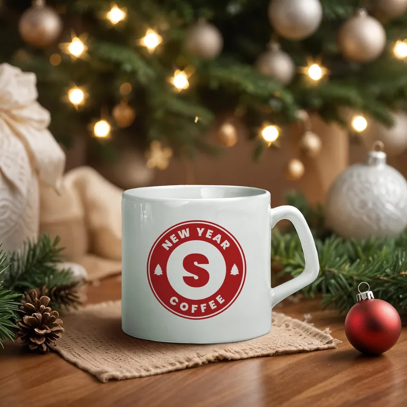 Custom Monogram New Year Coffee Mug