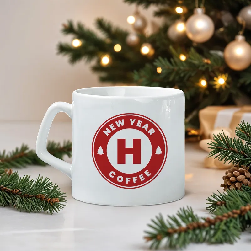 Custom Monogram New Year Coffee Mug