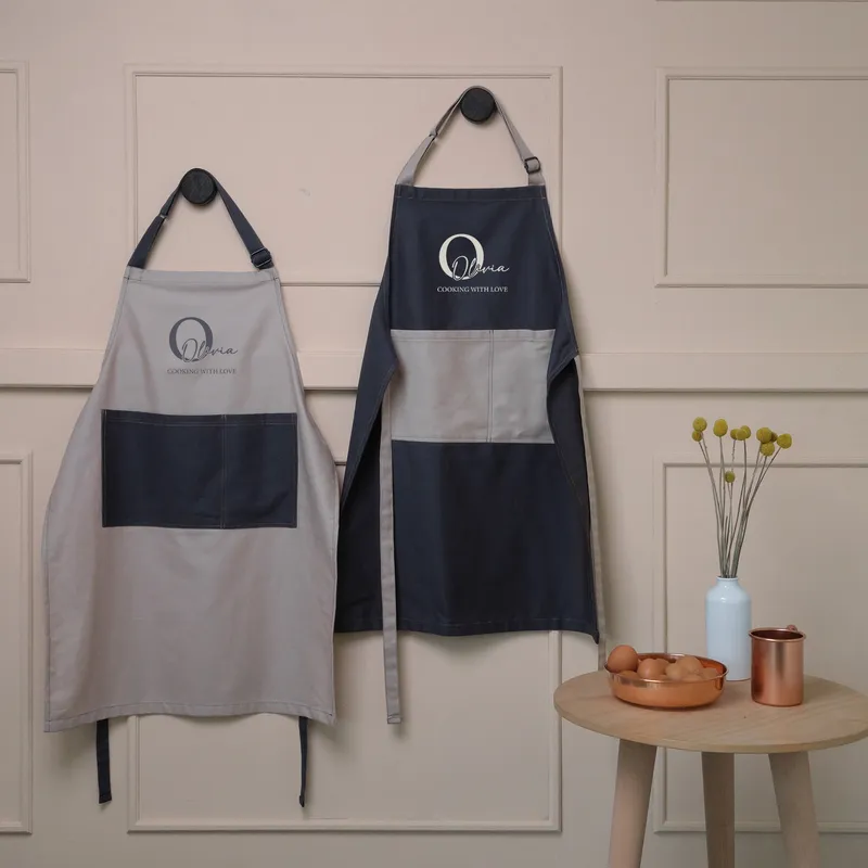 Custom Monogrammed Kitchen Apron Gift for Cooking Enthusiasts