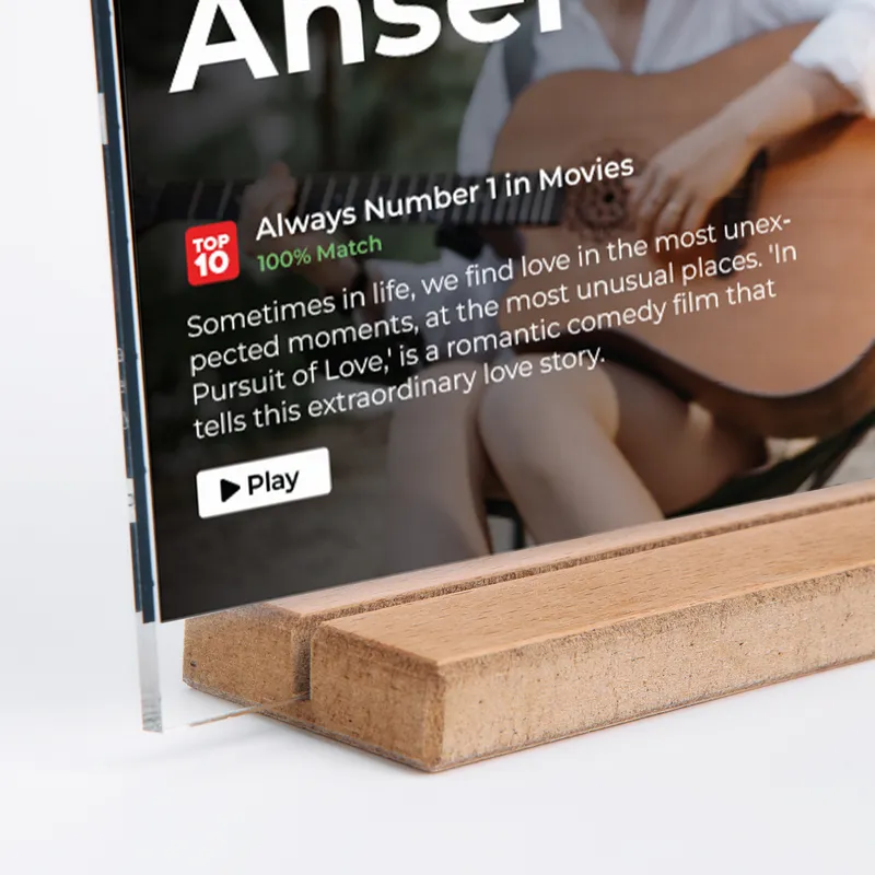 Custom Movie Poster Acrylic Plaque for Anniversary Gift