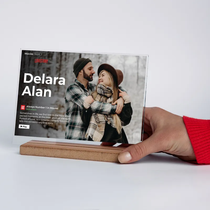 Custom Movie Poster Acrylic Plaque for Anniversary Gift