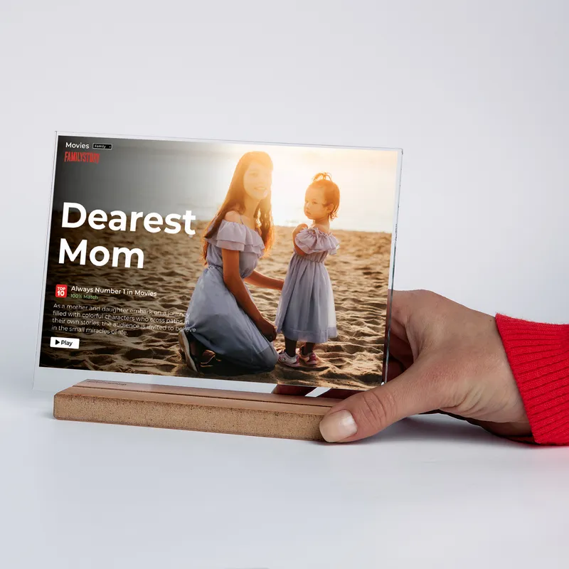 Personalised Movie Poster Acrylic Plaque for Mum