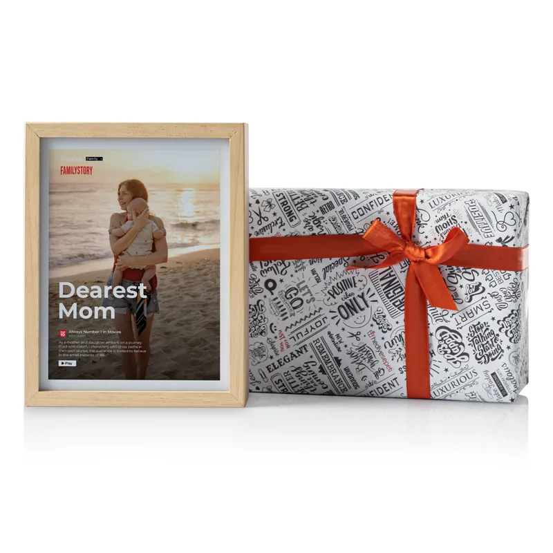 Custom Movie Poster LED Light for Mom's Special Day