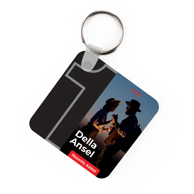 Custom Movie Themed Photo Keychain