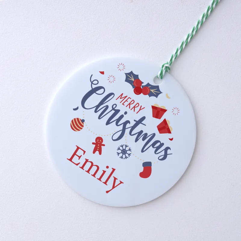 Personalised Christmas Ornament for Holiday Decor