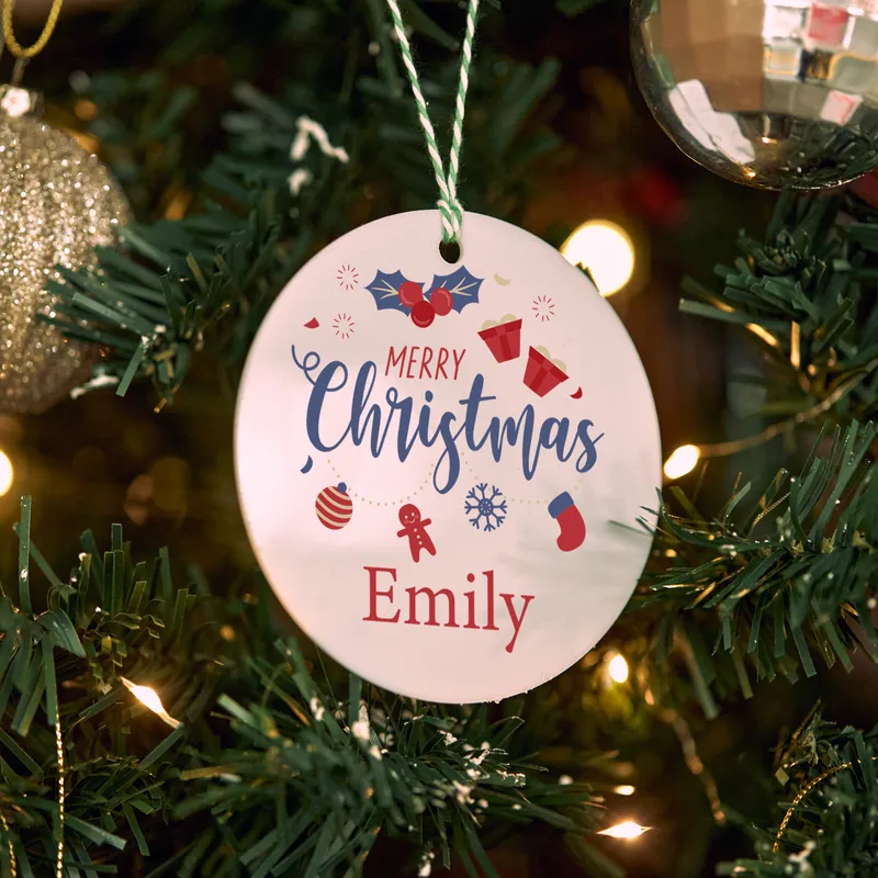 Personalised Christmas Ornament for Holiday Decor