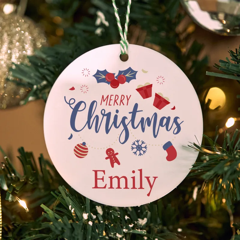 Personalised Christmas Ornament for Holiday Decor