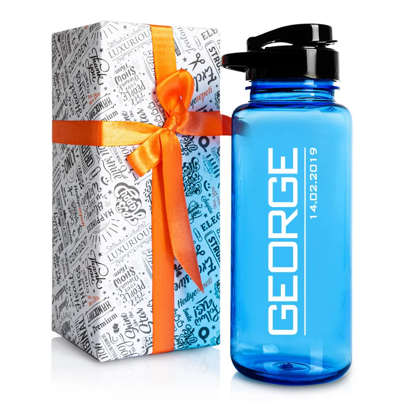 Custom Name Inscribed Water Bottle for Sports and Travel