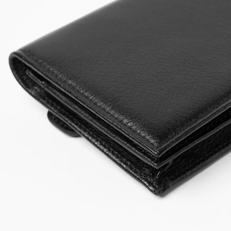 Custom Name Leather Wallet with Phone Compartment