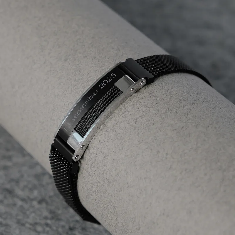 Custom Name Men’s Steel Bracelet