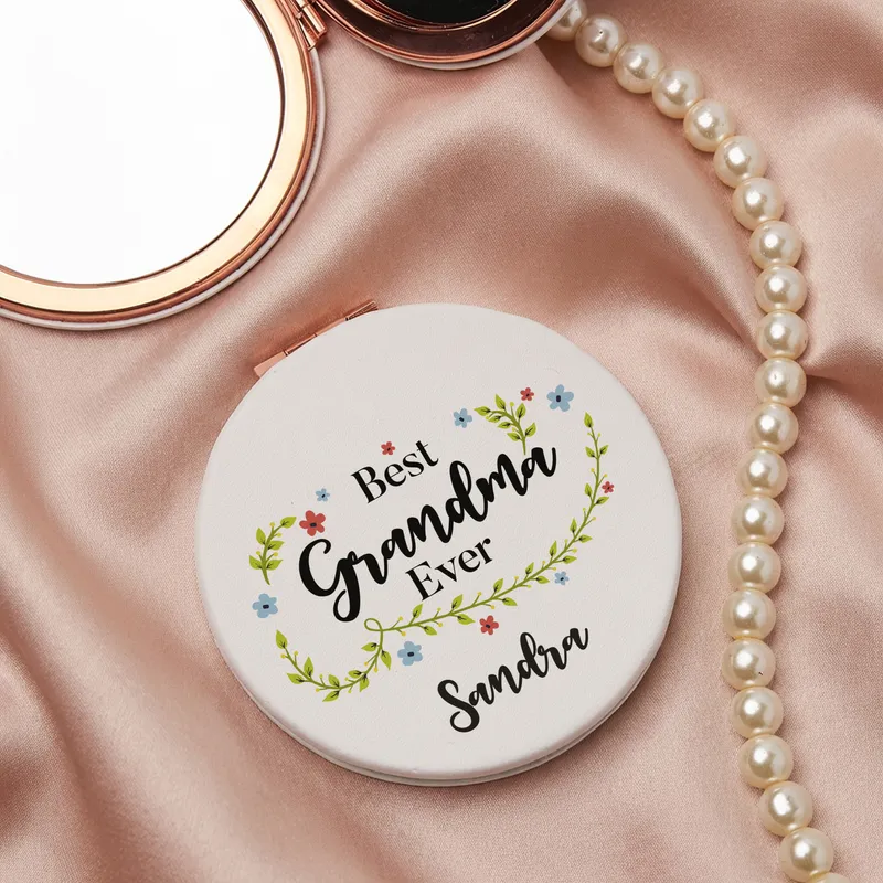 Custom Name Personalized Compact Mirror for Mom - Design Options
