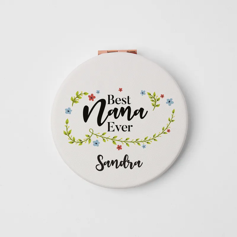 Custom Name Personalized Compact Mirror for Mom - Design Options