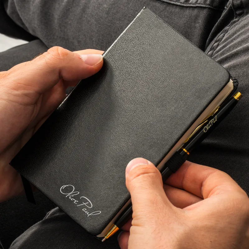 Personalised Executive Gift Set with Notebook and Keychain