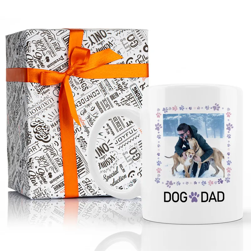 Custom Pet Dad Photo Mug for Fathers