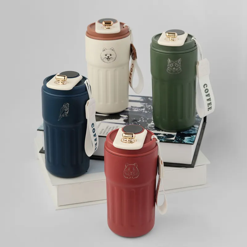 Custom Pet Portrait Digital Thermos for Animal Lovers