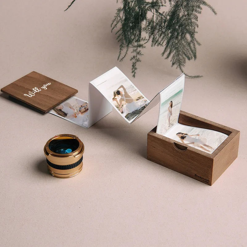 Personalised Wooden Photo Box for Bridesmaid Proposal