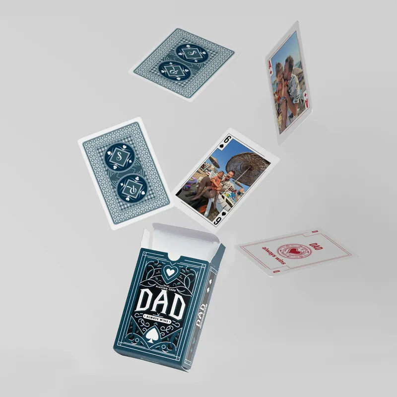 Custom Photo Playing Cards for Father's Day