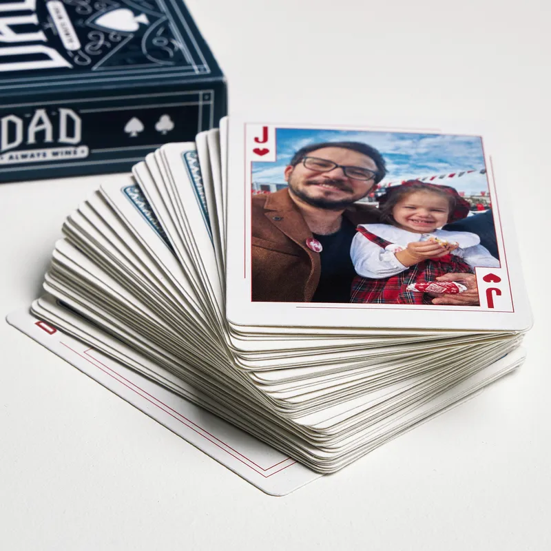 Custom Photo Playing Cards for Father's Day
