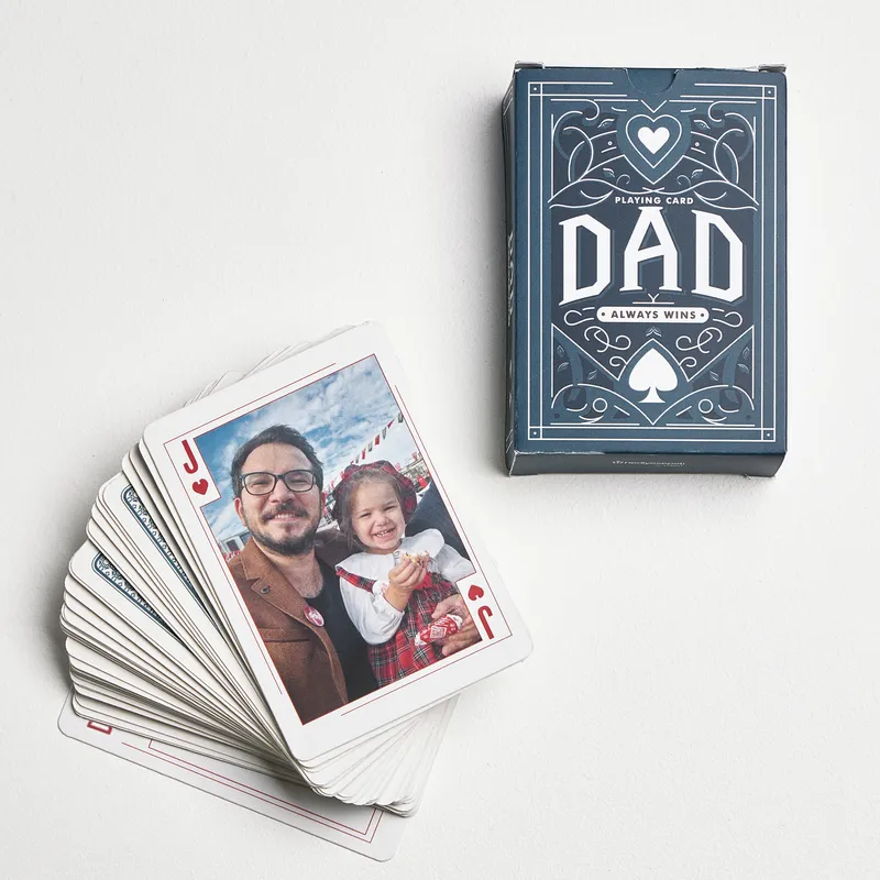 Custom Photo Playing Cards for Father's Day