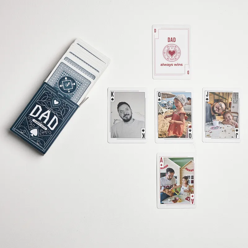 Custom Photo Playing Cards for Father's Day