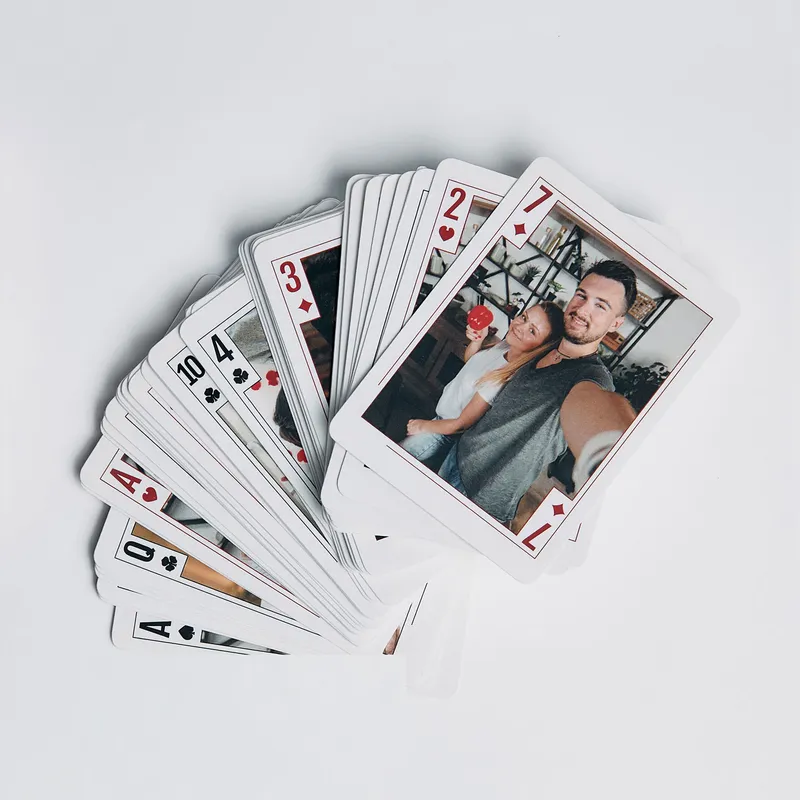 Custom Photo Playing Cards Gift for Couple