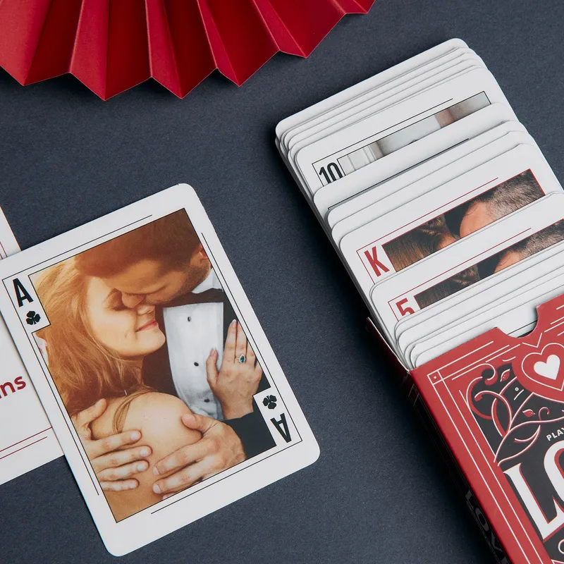 Custom Photo Playing Cards Gift for Couple