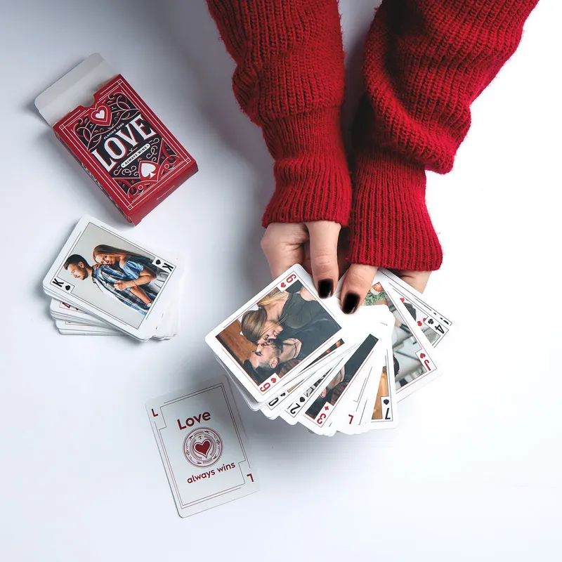 Custom Photo Playing Cards Gift for Couple