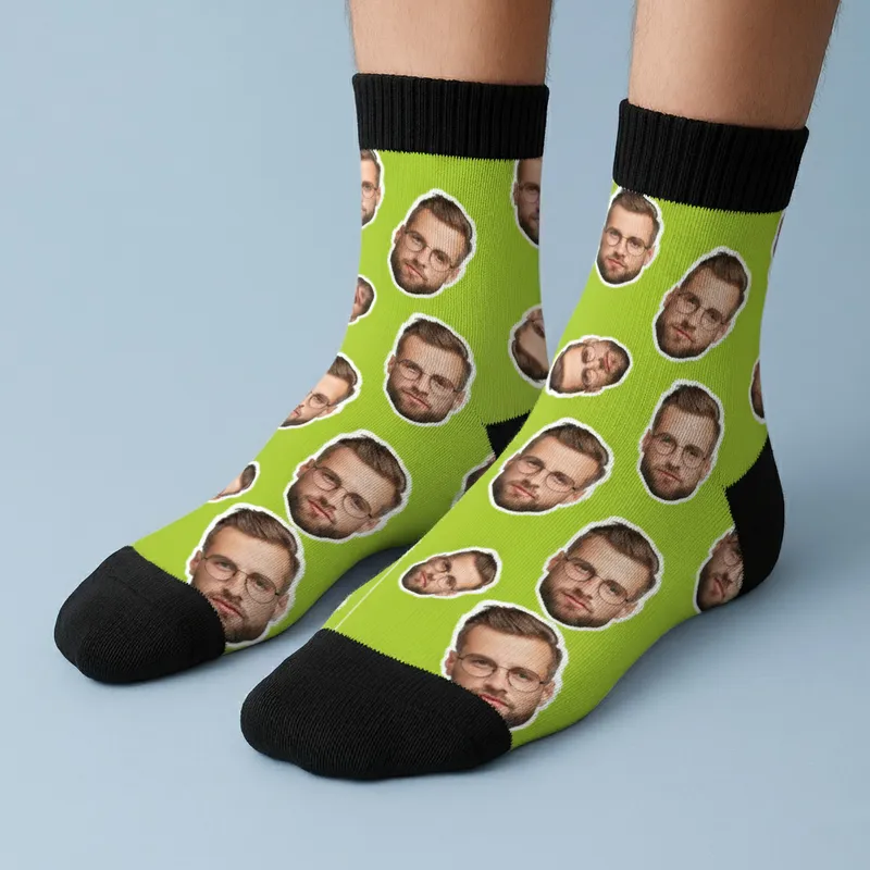Custom Photo Printed Colorful Pattern Socks