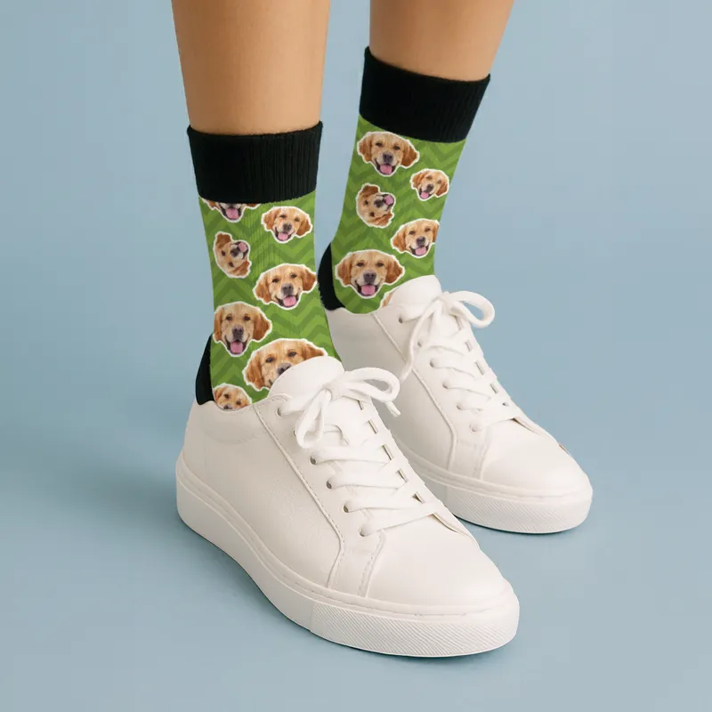 Custom Photo Printed Colorful Pattern Socks